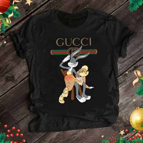 gucci rabbit tshirt|Gucci t shirt men's outlet.